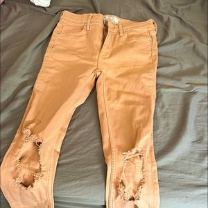 Free People ripped skinny pants